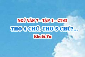 Thơ 4 chữ, Thơ 5 chữ là gì? Hình ảnh trong thơ là gì? Ngữ Văn lớp 7